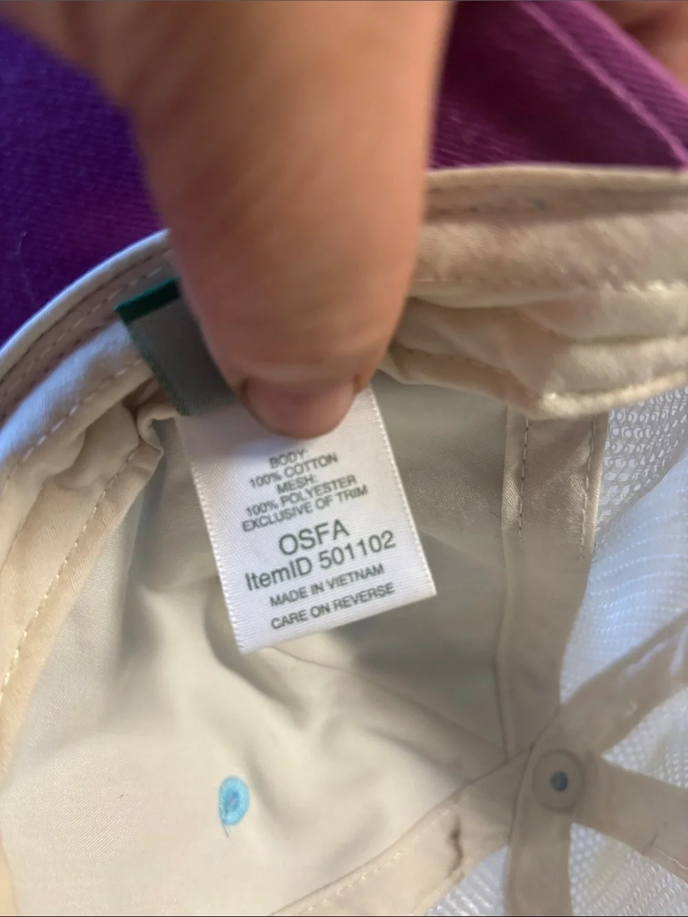 L.L. Bean Purple & Multicolor Kids Adventure Trucker Hat